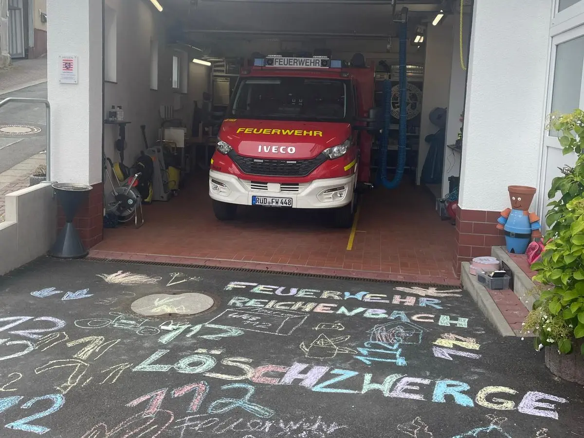 Kinderfeuerwehr bei einer Übung